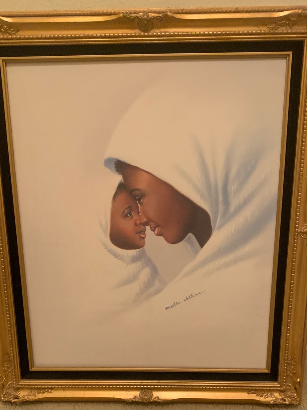 Vintage Melba Watkins "Mother and Child" Artistic Impressions